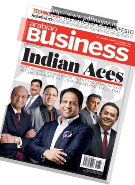 Arabian Business – 28 January 2018 Cover