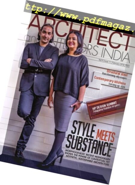 Architect and Interiors India – February 2018 Cover