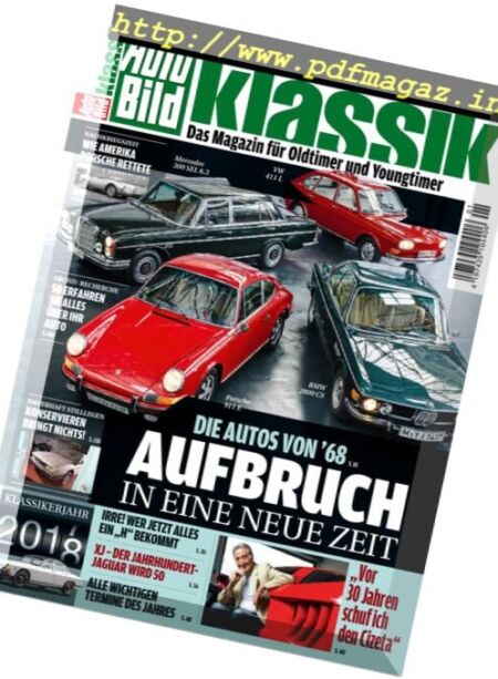 Auto Bild Klassik – Januar 2018 Cover