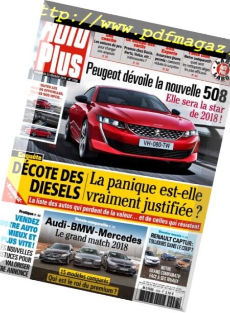 Auto Plus France – 23 Fevrier 2018 Cover