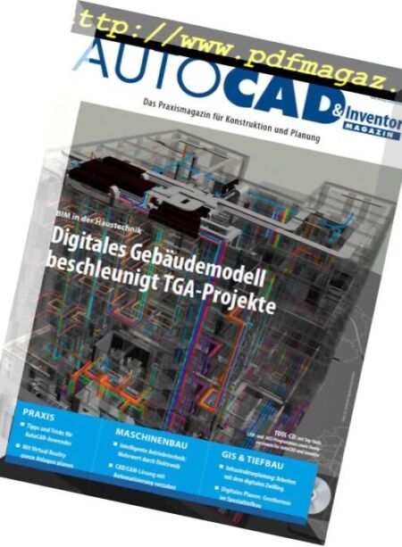 Autocad & Inventor Magazin – Februar 2018 Cover