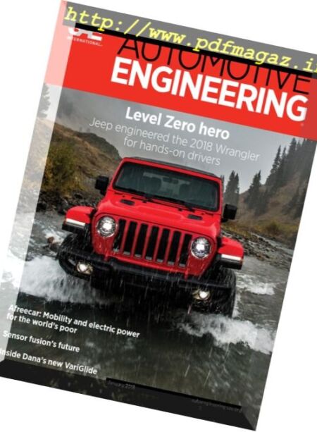Automotive Engineering – January 2018 Cover