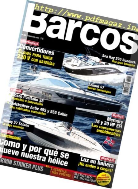Barcos a Motor – febrero 2018 Cover