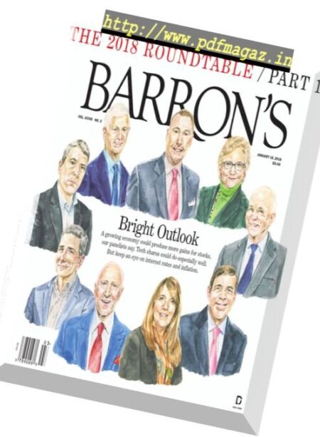 Barron’s Magazine – 15 January 2018 Cover