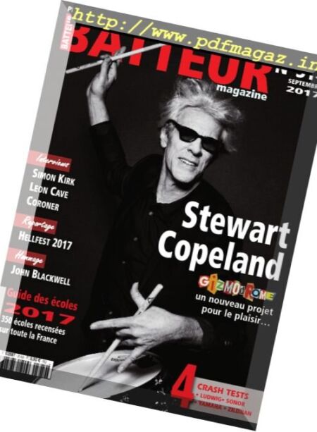 Batteur Magazine – Septembre 2017 Cover