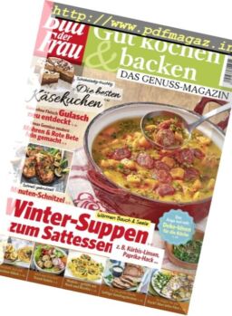 Bild der Frau Gut Kochen & Backen – Februar-Marz 2018