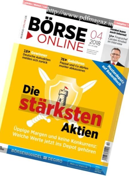 Borse Online – 25 Januar 2018 Cover