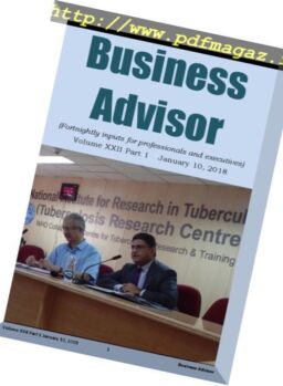 Business Advisor – 9 January 2018