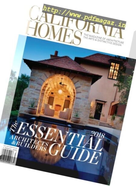 California Homes – Essential Guide to Architects & Builders 2018 Cover