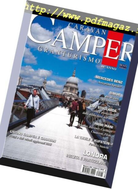 Caravan e Camper Granturismo – marzo 2018 Cover