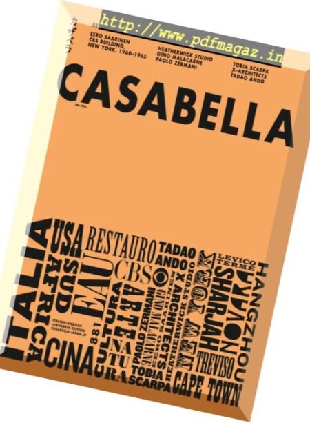 Casabella – Gennaio 2018 Cover