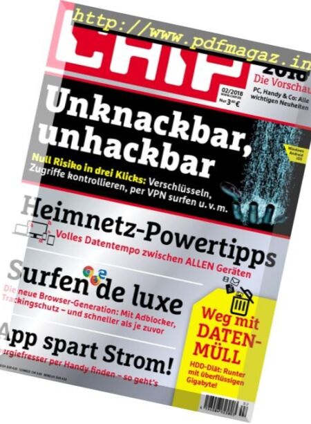 Chip Germany – Februar 2018 Cover