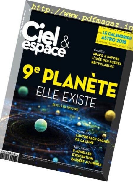 Ciel & Espace – Janvier-Fevrier 2018 Cover