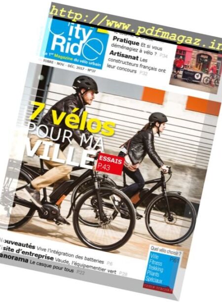 City Ride – Octobre-Novembre-Decembre 2017 Cover