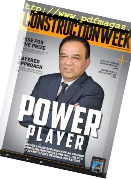 Construction Week Middle East – 3 February 2018 Cover