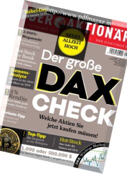 Der Aktionar – 26 Januar 2018