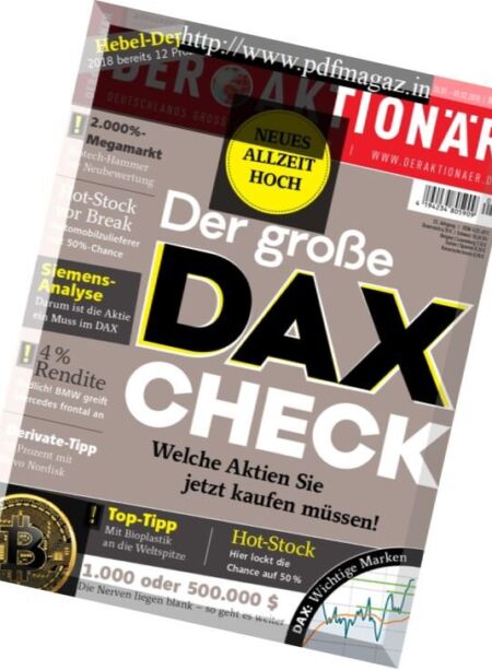 Der Aktionar – 26 Januar 2018 Cover