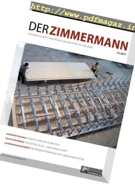 Der Zimmermann – Nr.12 2017 Cover