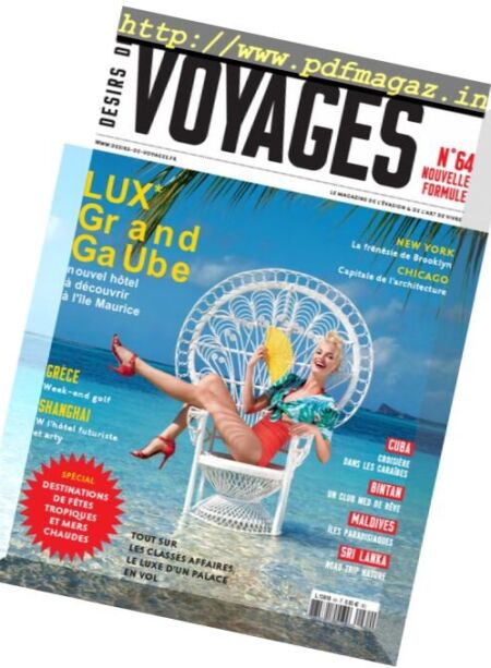 Desirs de Voyages – 1 janvier 2018 Cover