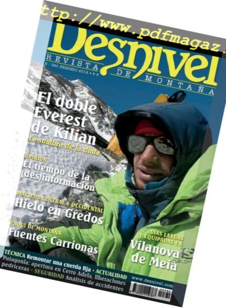 Desnivel – febrero 2018 Cover