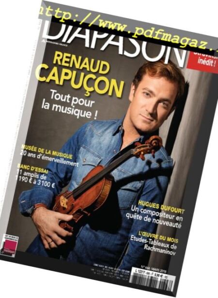 Diapason – mars 2018 Cover
