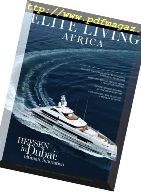 Elite Living Africa – Issue 1, 2018 Cover