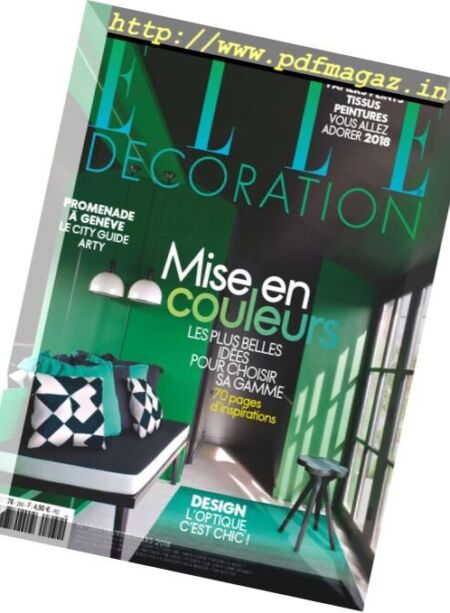 Elle Decoration France – fevrier 2018 Cover