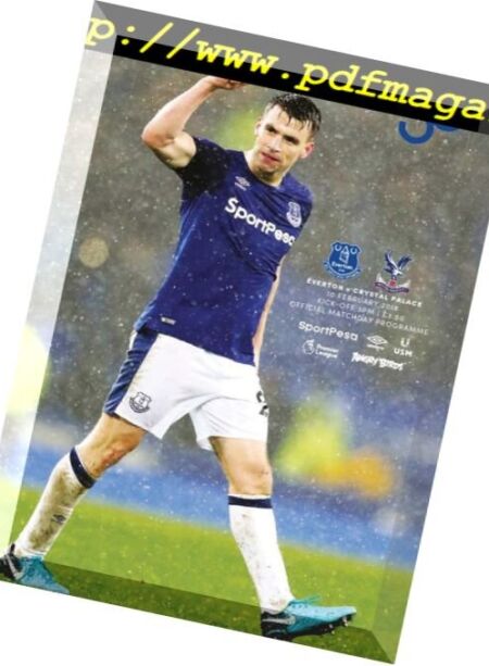 Everton Programmes – 11 February 2018 Cover