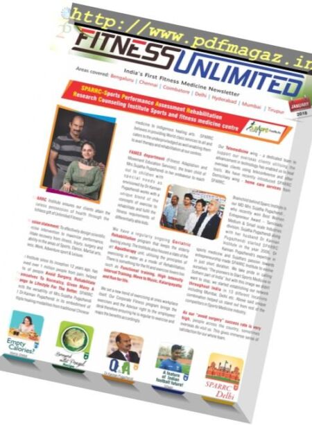 Fitness Unlimited India – January 2018 Cover