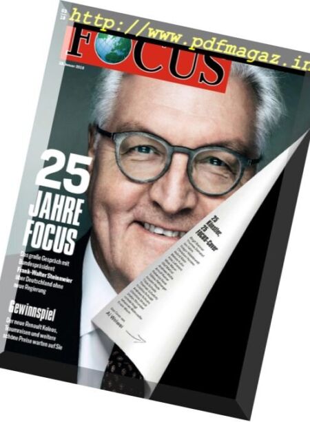 Focus – 13. Januar 2018 Cover