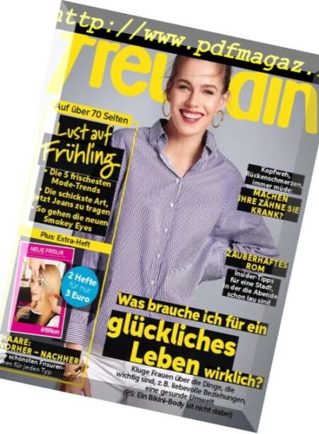 Freundin – 21 Februar 2018 Cover