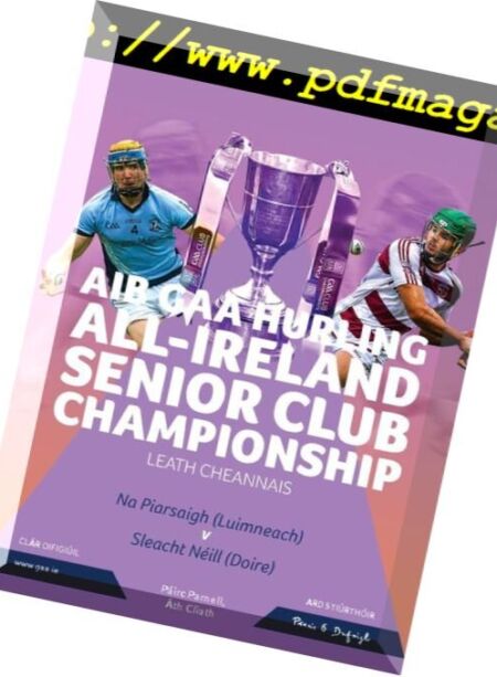 GAA Match Programmes – 10 February 2018 Cover
