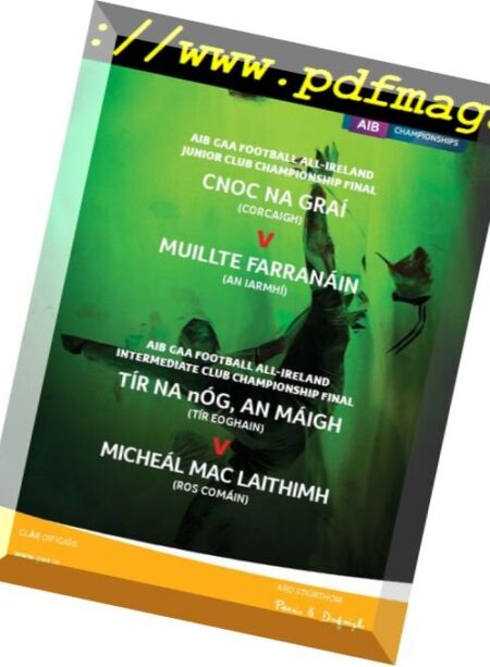 GAA Match Programmes – 3 February 2018 Cover