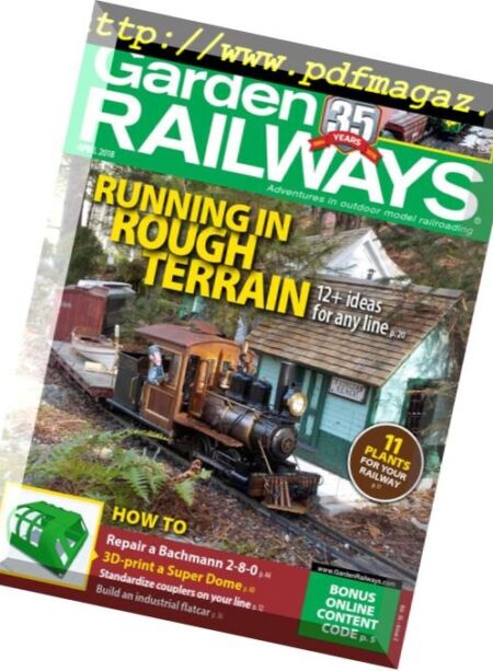 Garden Railways – April 2018 Cover