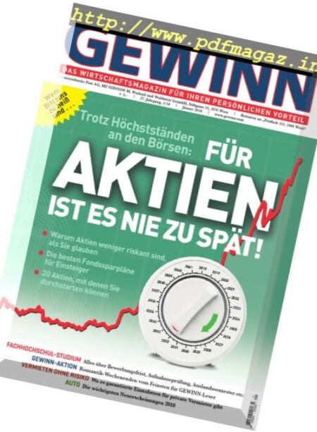 Gewinn Germany – Januar 2018 Cover