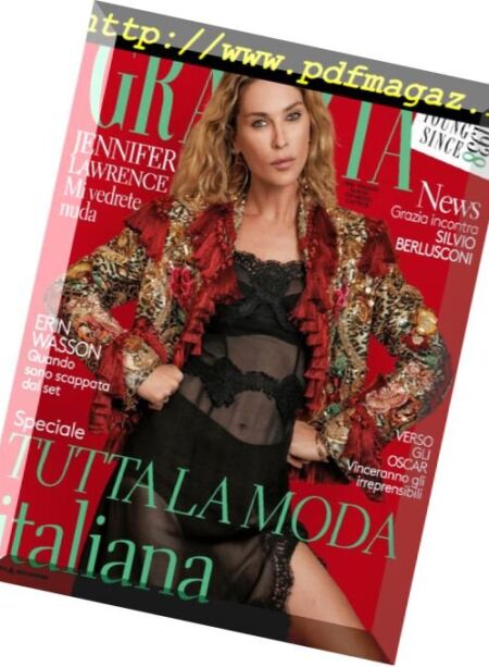 Grazia Italia – 22 febbraio 2018 Cover