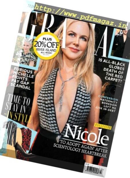 Grazia UK – 22 January 2018 Cover
