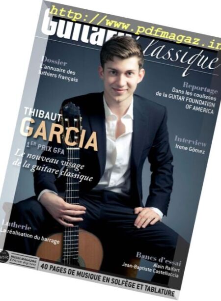 Guitare Classique – Decembre 2015 – Janvier 2016 Cover