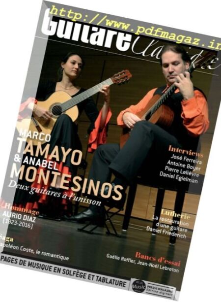 Guitare Classique – Septembre-Novembre 2016 Cover