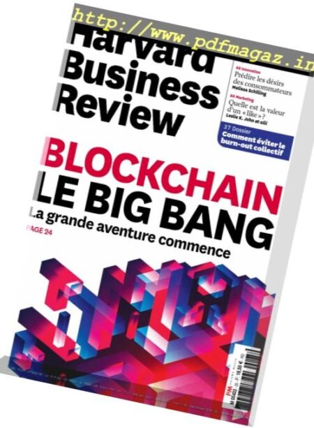 Harvard Business Review France – Fevrier-Mars 2018 Cover