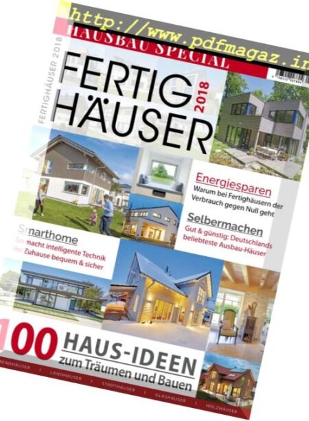Hausbau Spezial Fertighauser – N 1, 2018 Cover