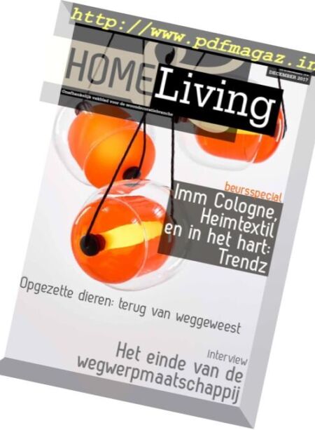 Home & Living Netherlands – December 2017 Cover