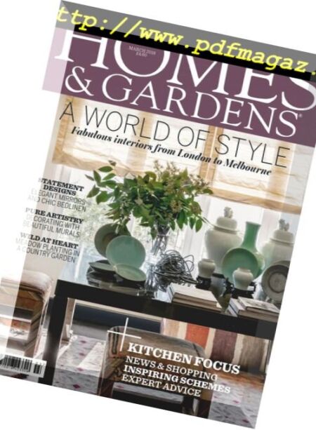 Homes & Gardens UK – March 2018 Cover