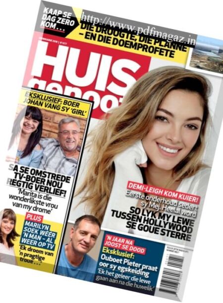 Huisgenoot – 23 Januarie 2018 Cover