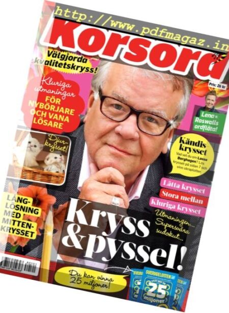 Korsord – 1 januari 2018 Cover