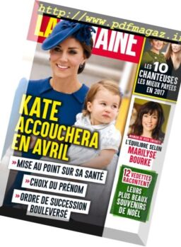 La Semaine – 29 decembre 2017