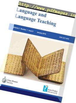 Language and Language Teaching – January 2016