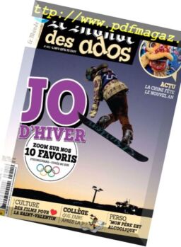 Le Monde des Ados – 7 fevrier 2018
