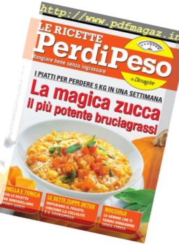 Le Ricette PerdiPeso – Gennaio 2018