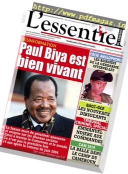 L’essentiel du Cameroun – 5 fevrier 2018